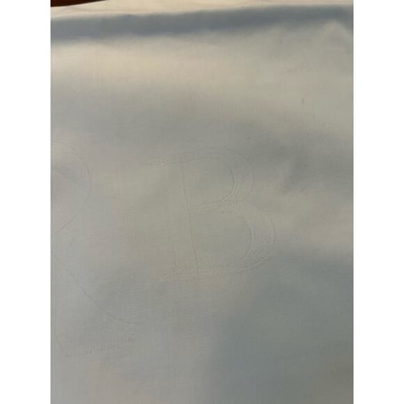 Pottery Barn Series One Morgan Standard Shams White & Brown Made in Italy *read* - Picture 9 of 10